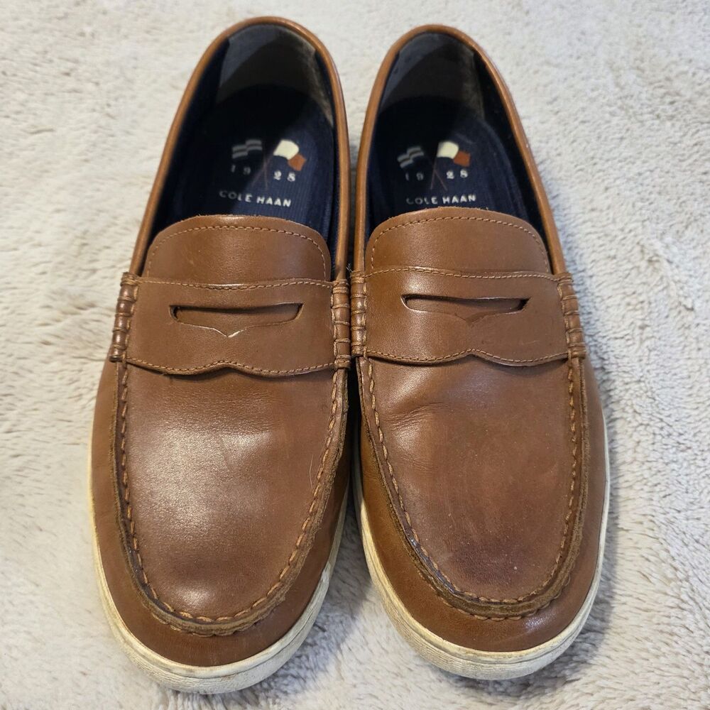 Cole Haan Nantucket II 2.0 Moc Toe Penny Loafers Size 10 M Brown Leather C27789